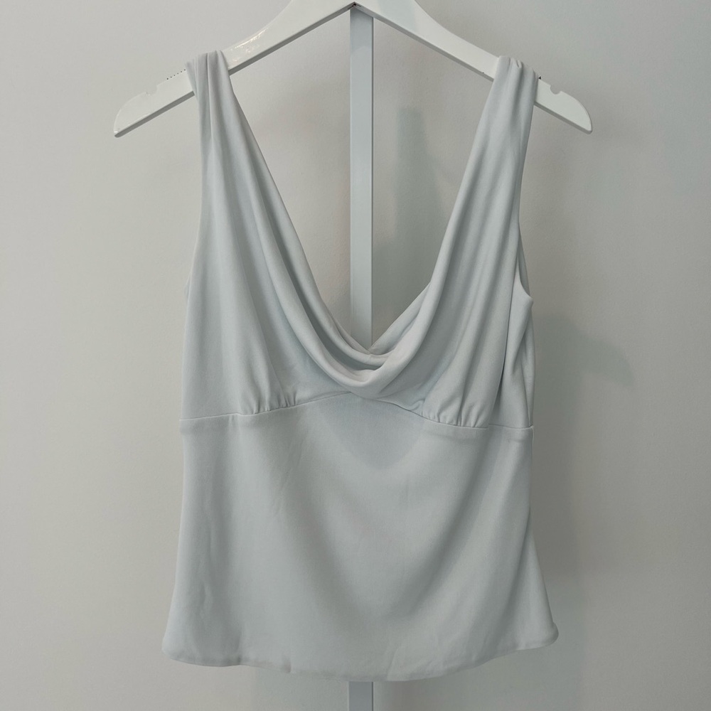 BILL BLASS LIGHT BLUE SKIRT SET TOP SIZE 2 SKIRT SIZE 4 - Picture 7 of 17